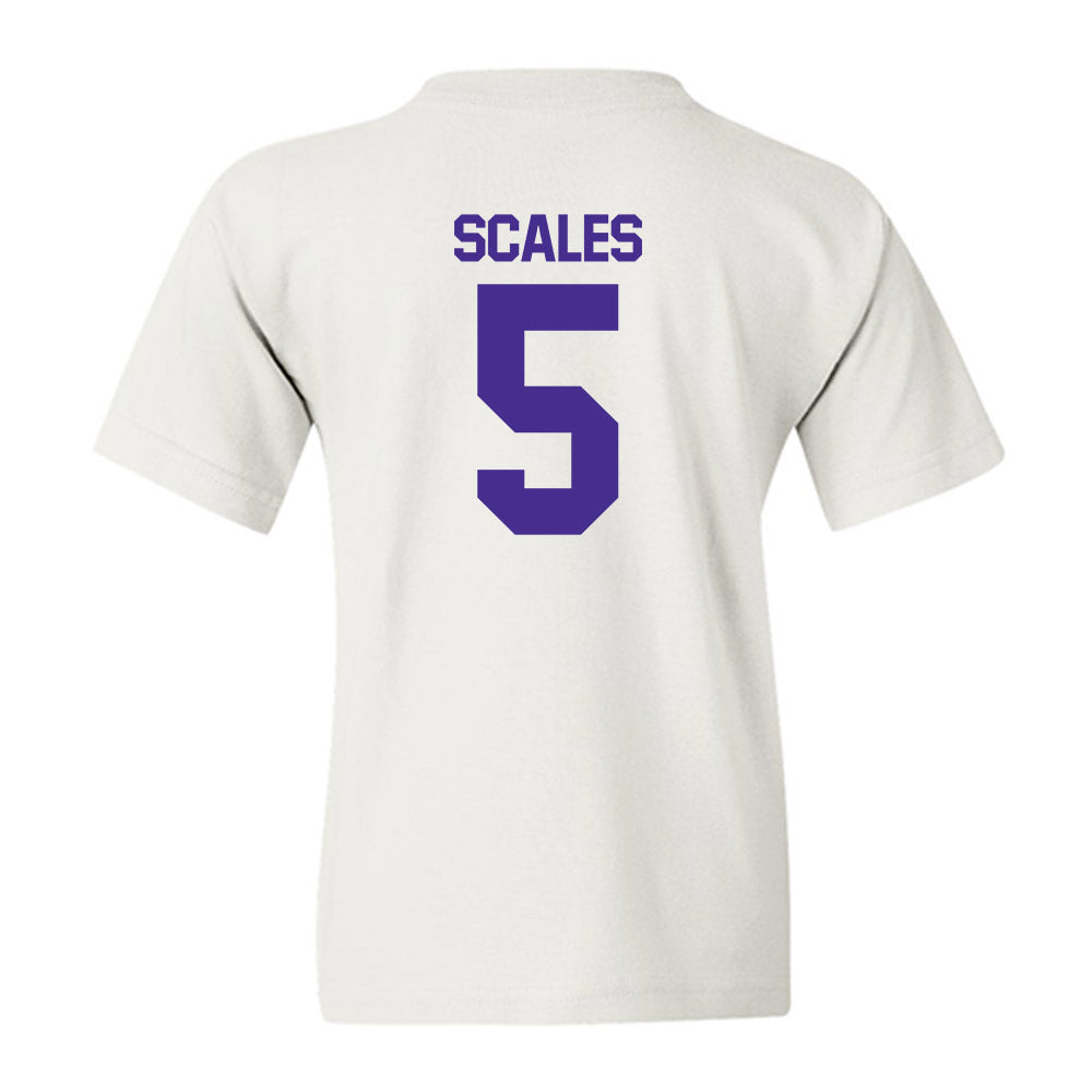 Sioux Falls - NCAA Men's Basketball : Kenji Scales - Classic Shersey Youth T-Shirt-1