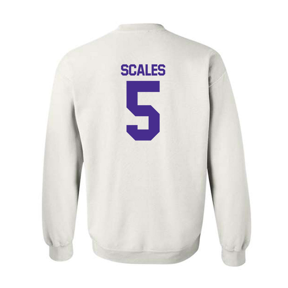 Sioux Falls - NCAA Men's Basketball : Kenji Scales - Classic Shersey Crewneck Sweatshirt-1