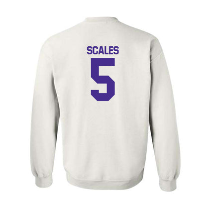 Sioux Falls - NCAA Men's Basketball : Kenji Scales - Classic Shersey Crewneck Sweatshirt-1