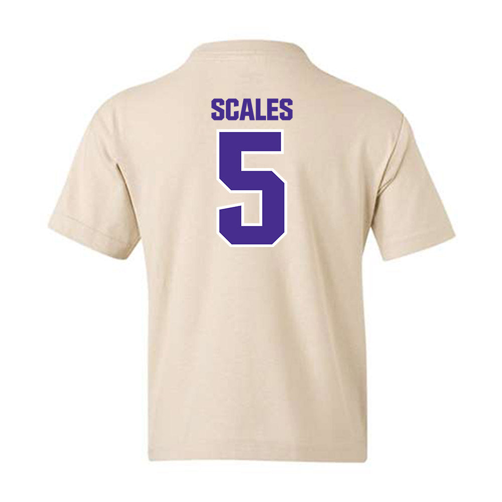 Sioux Falls - NCAA Men's Basketball : Kenji Scales - Classic Shersey Youth T-Shirt-1