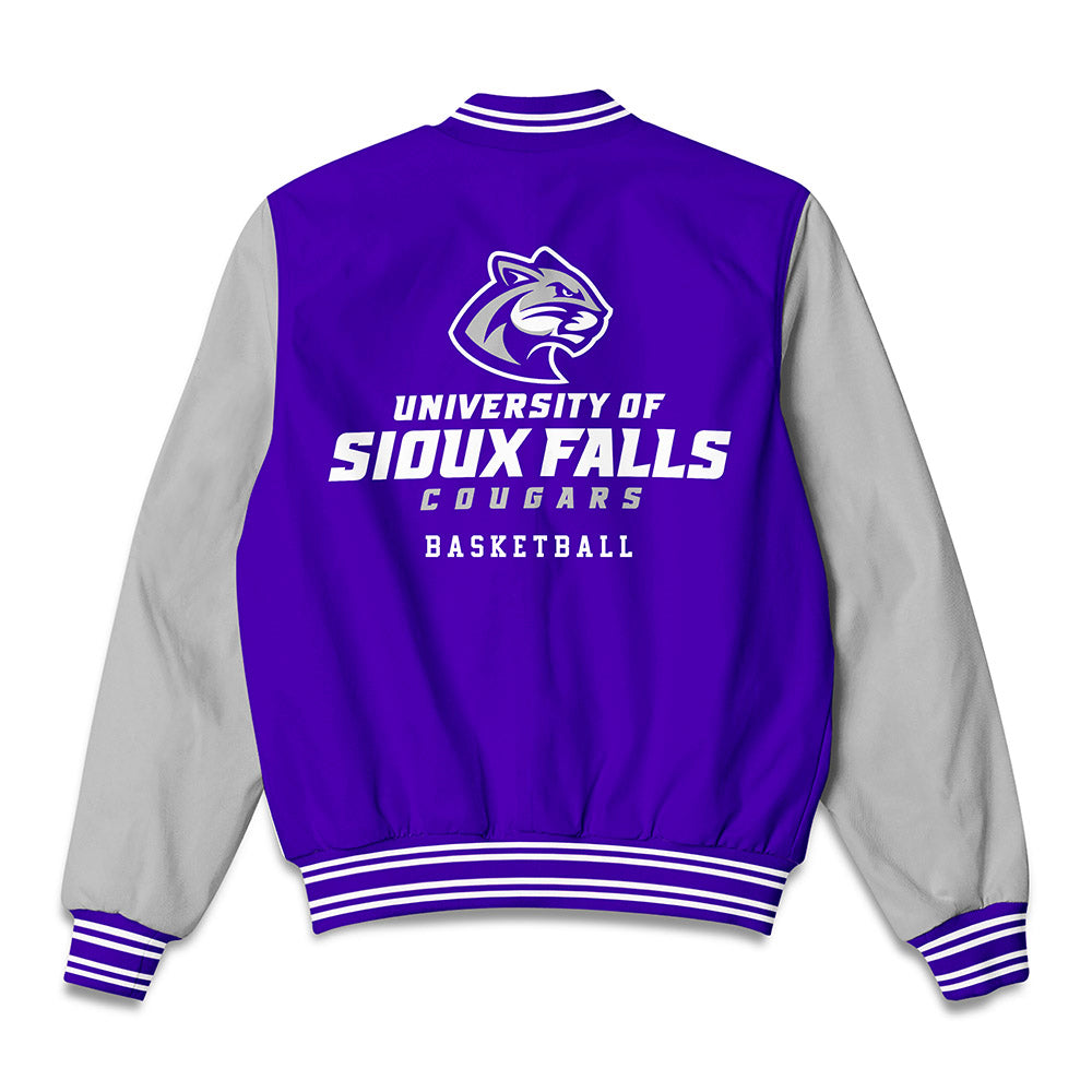 Sioux Falls - NCAA Men's Basketball : Taylen Ashley - Bomber Jacket-1