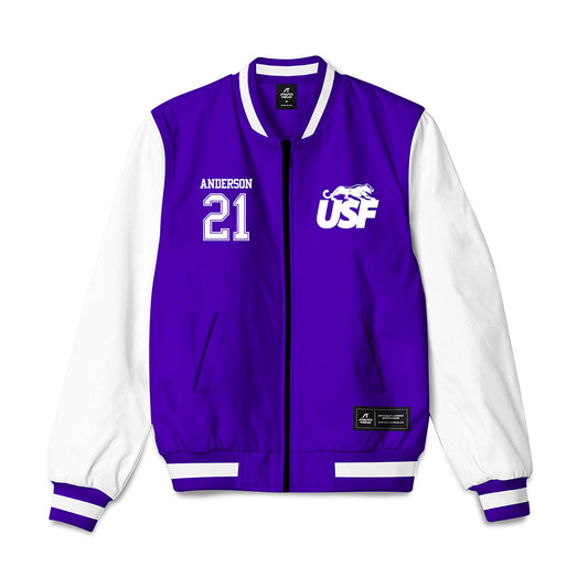 Sioux Falls - NCAA Baseball : Logan Anderson - Bomber Jacket-0