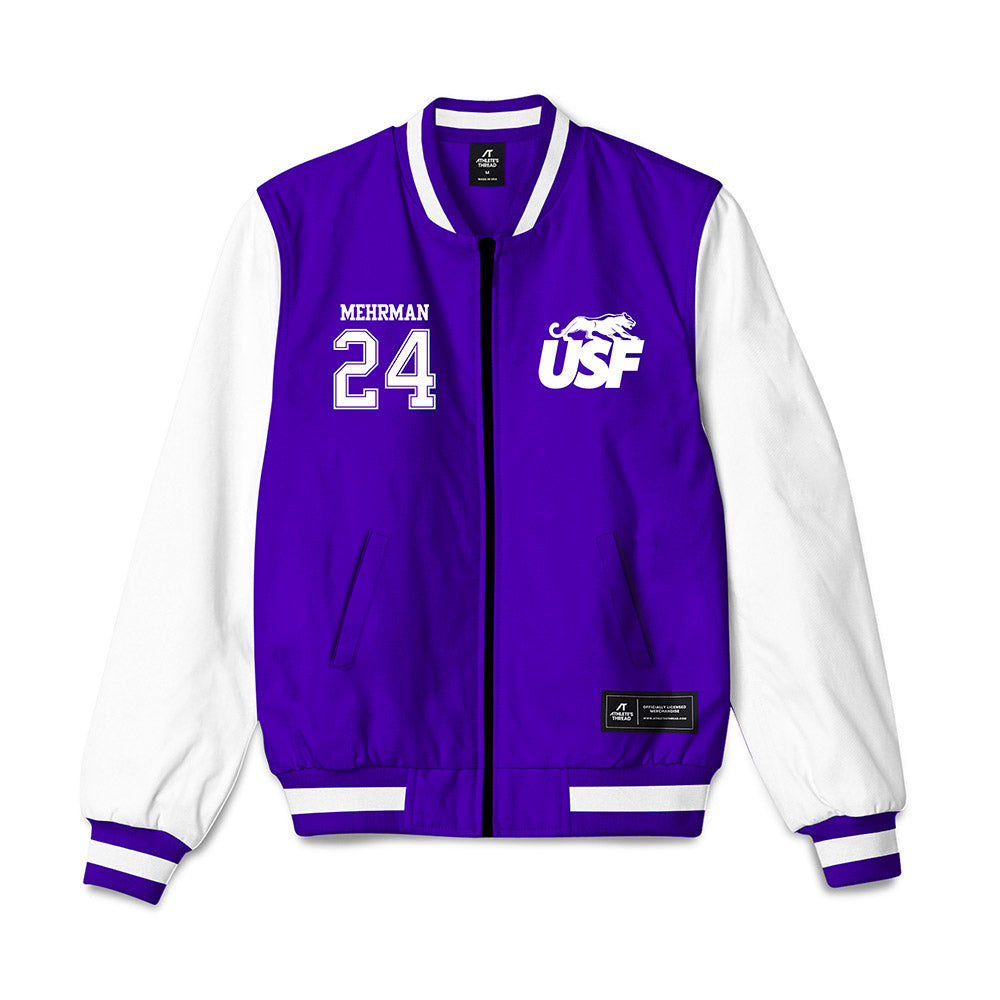 Sioux Falls - NCAA Men's Basketball : Jacoby Mehrman - Bomber Jacket-0