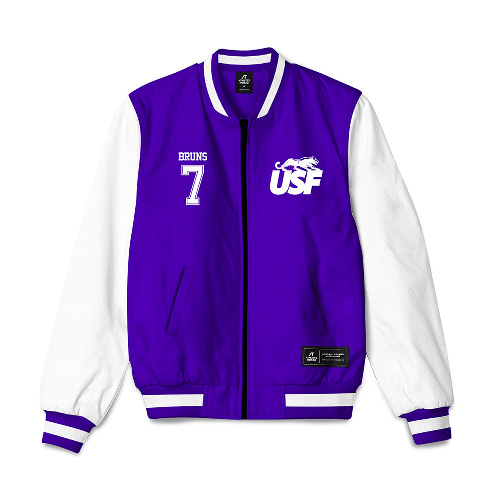 Sioux Falls - NCAA Softball : Hailee Bruns - Bomber Jacket-0