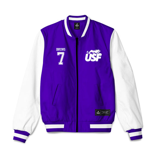 Sioux Falls - NCAA Softball : Hailee Bruns - Bomber Jacket-0