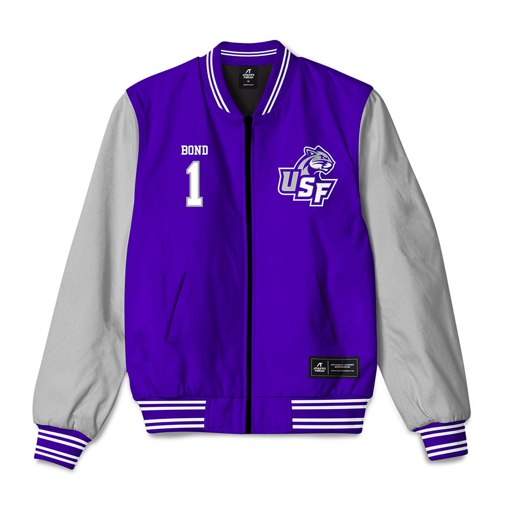 Sioux Falls - NCAA Men's Basketball : Brysen Bond - Bomber Jacket-0