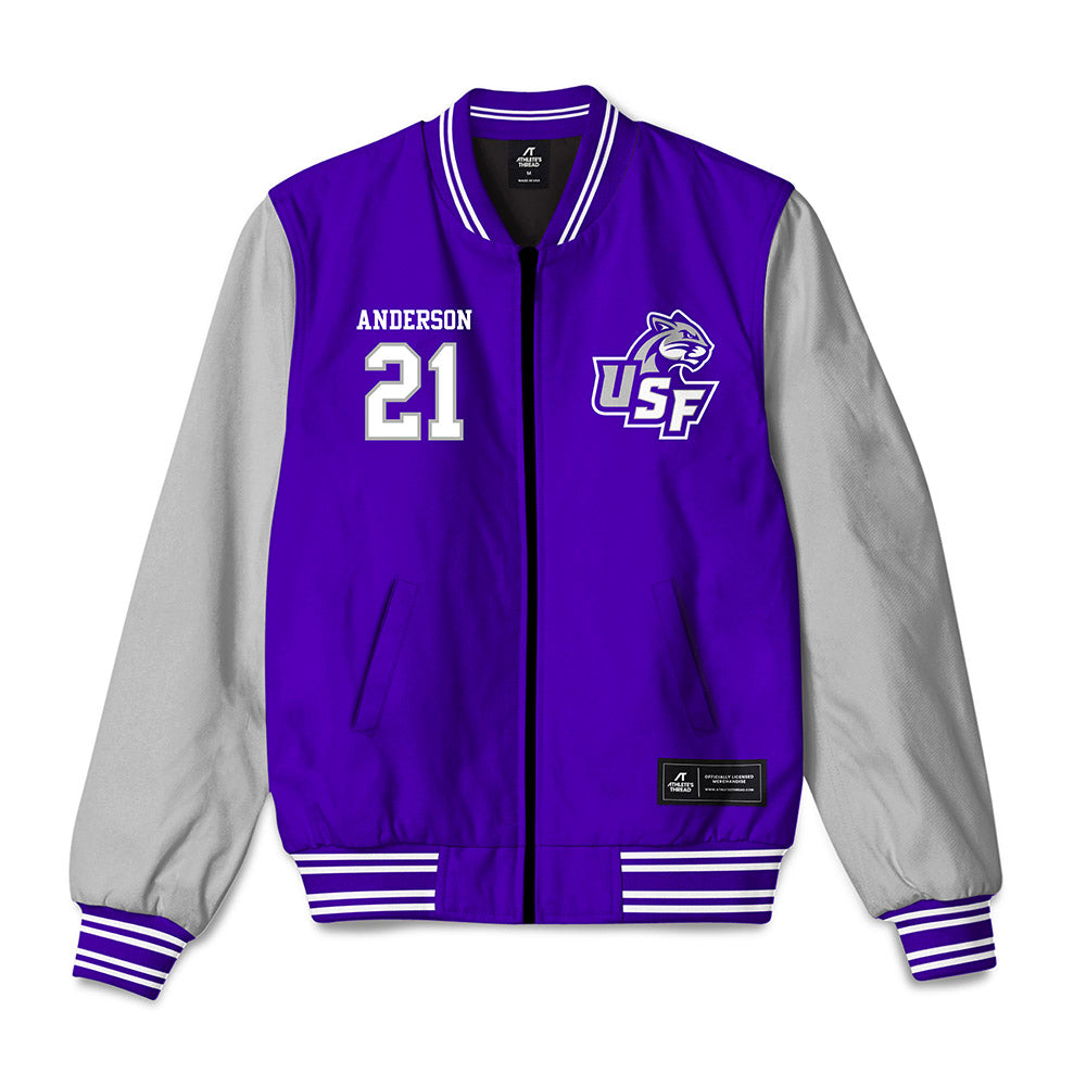 Sioux Falls - NCAA Baseball : Logan Anderson - Bomber Jacket-0