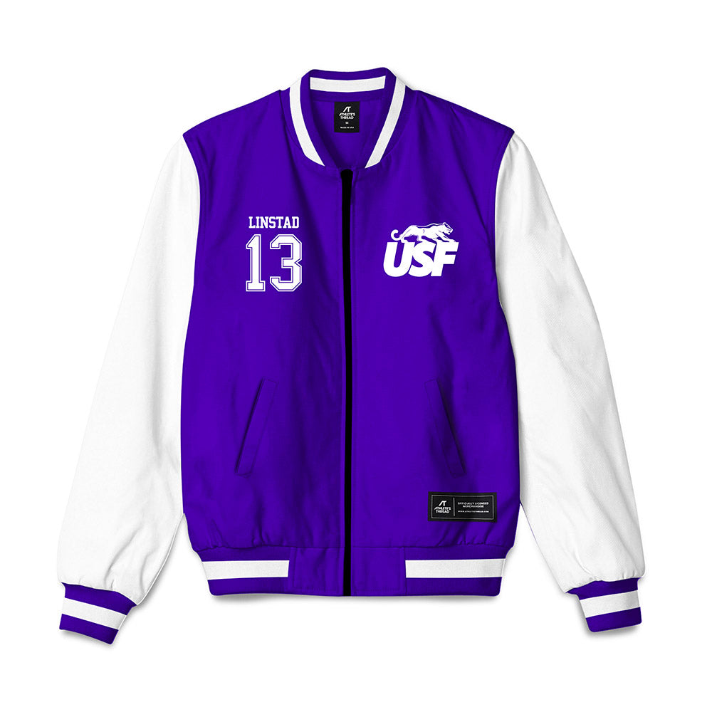 Sioux Falls - NCAA Softball : Morgan Linstad - Bomber Jacket-0