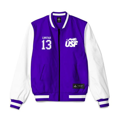 Sioux Falls - NCAA Softball : Morgan Linstad - Bomber Jacket-0