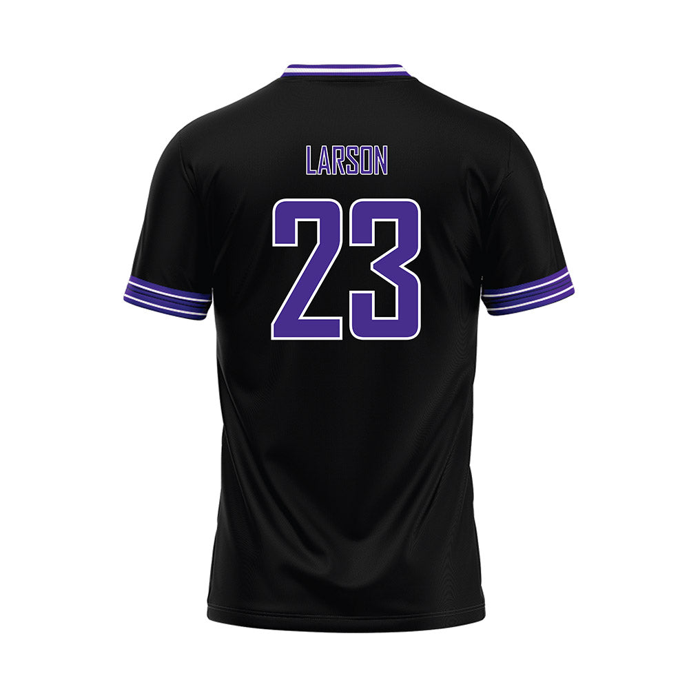 Sioux Falls - NCAA Baseball : Eli Larson - Black Baseball Jersey-1