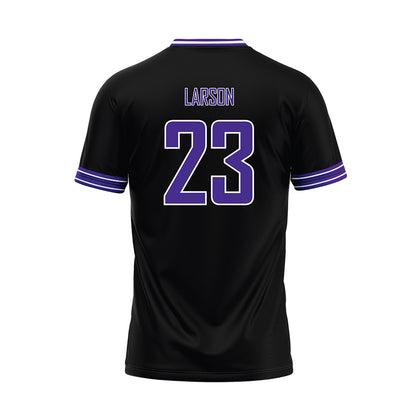 Sioux Falls - NCAA Baseball : Eli Larson - Black Baseball Jersey-1