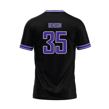Sioux Falls - NCAA Baseball : Jonathan Benson - Black Baseball Jersey-1