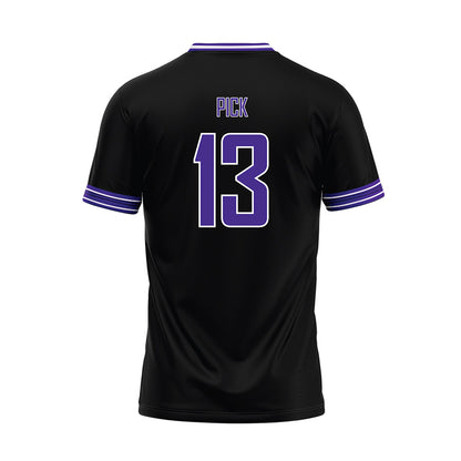 Sioux Falls - NCAA Baseball : Ashton Pick - Black Baseball Jersey-1