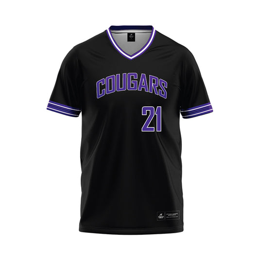 Sioux Falls - NCAA Baseball : Logan Anderson - Black Baseball Jersey-0