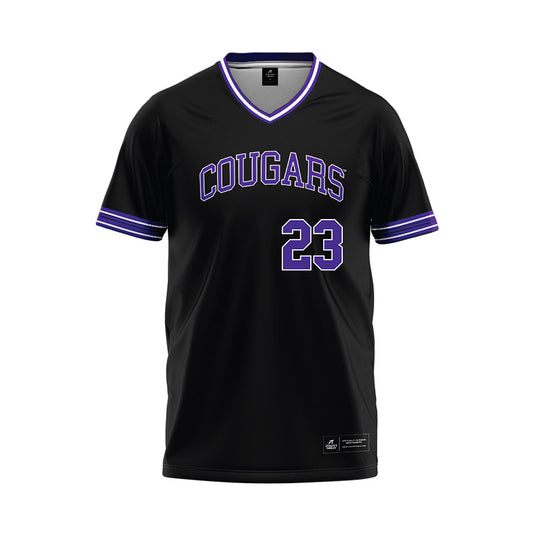 Sioux Falls - NCAA Baseball : Eli Larson - Black Baseball Jersey-0