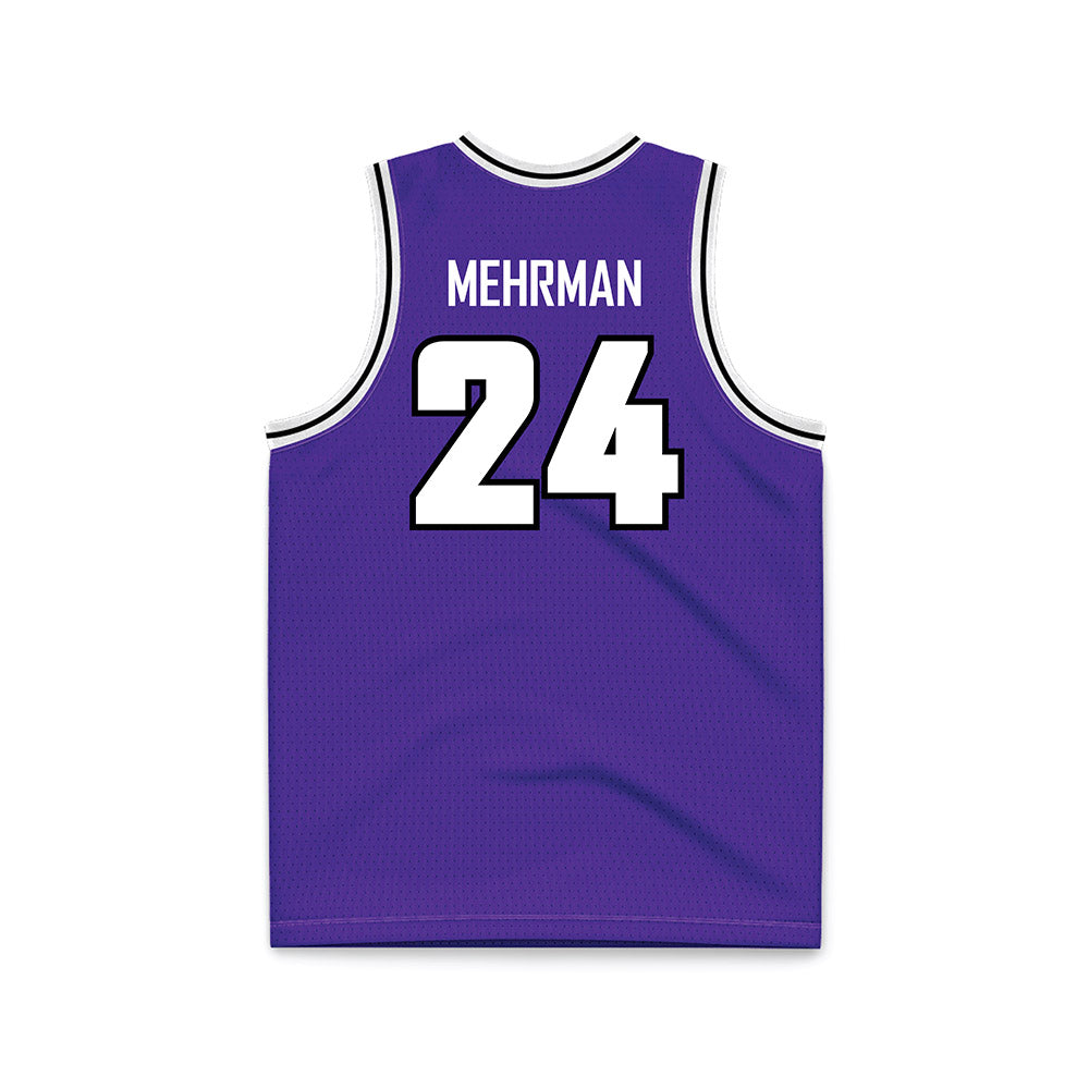 Sioux Falls - NCAA Men's Basketball : Jacoby Mehrman - Purple Basketball Jersey-1