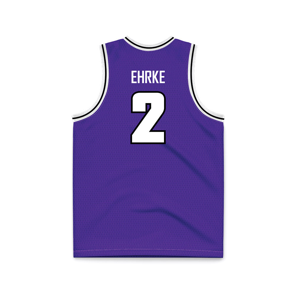 Sioux Falls - NCAA Men's Basketball : Eli Ehrke - Purple Basketball Jersey-1