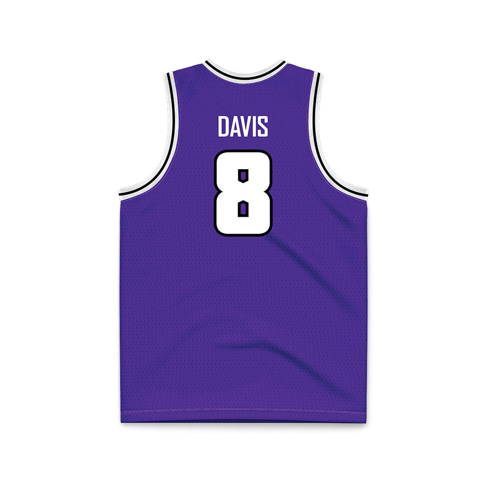 Sioux Falls - NCAA Men's Basketball : Camden Davis - Purple Basketball Jersey-1