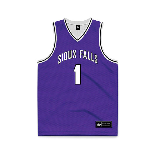 Sioux Falls - NCAA Men's Basketball : Brysen Bond - Purple Basketball Jersey-0