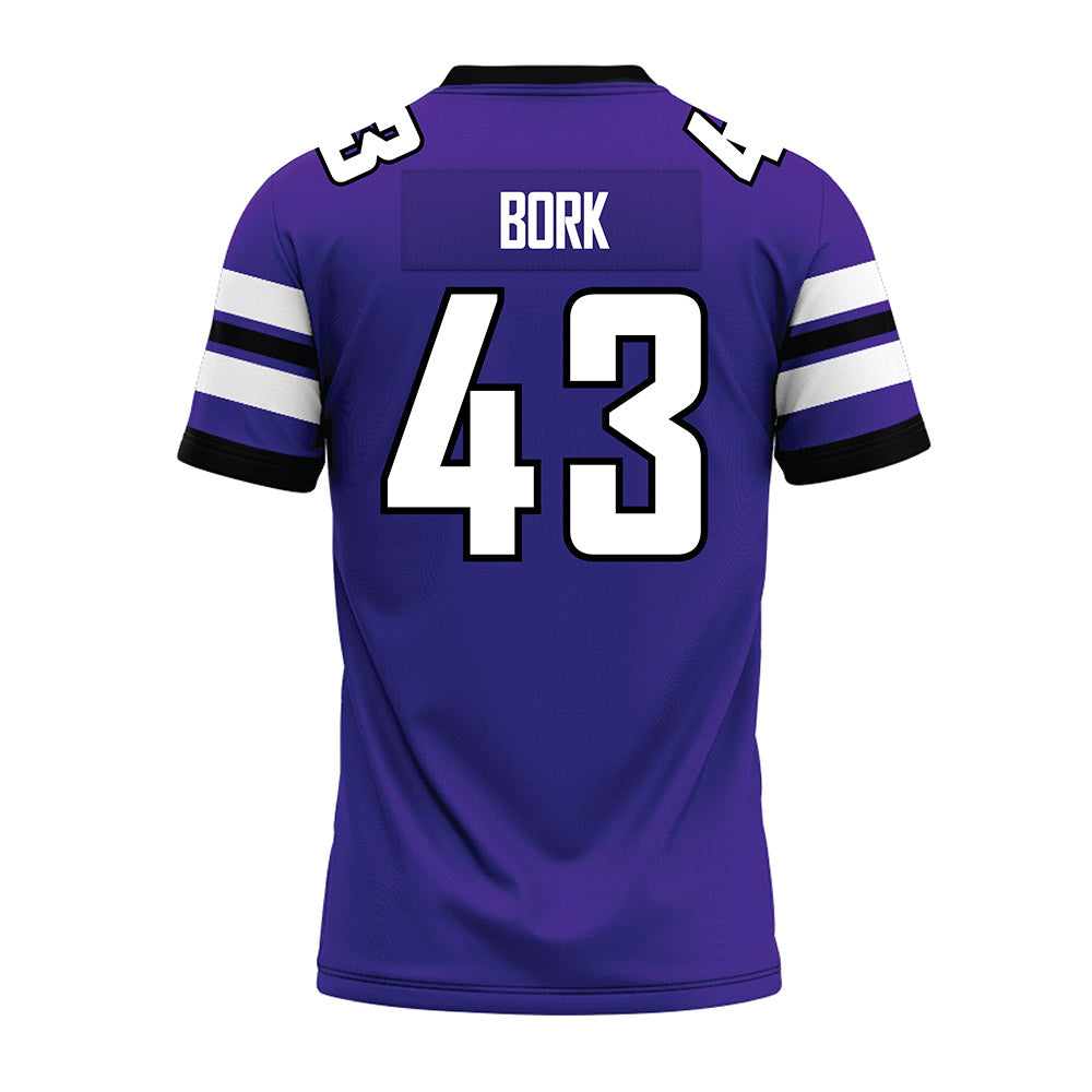 Sioux Falls - NCAA Football : Kannon Bork - Purple Premium Football Jersey-1