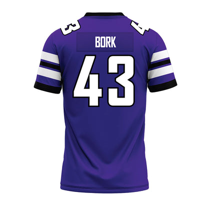 Sioux Falls - NCAA Football : Kannon Bork - Purple Premium Football Jersey-1