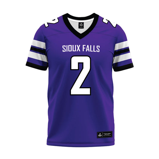 Sioux Falls - NCAA Football : Adonis Hutchinson - Purple Premium Football Jersey-0