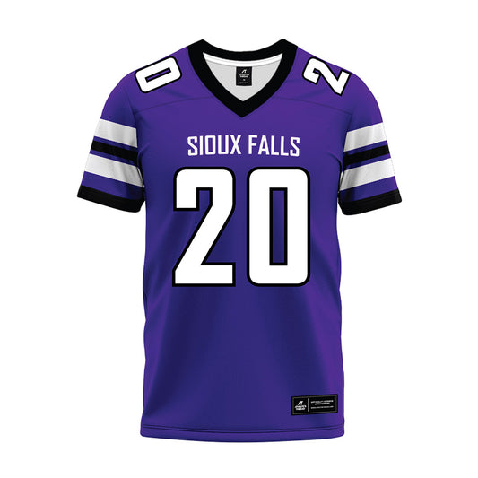 Sioux Falls - NCAA Football : Garret Hoffman - Purple Premium Football Jersey-0