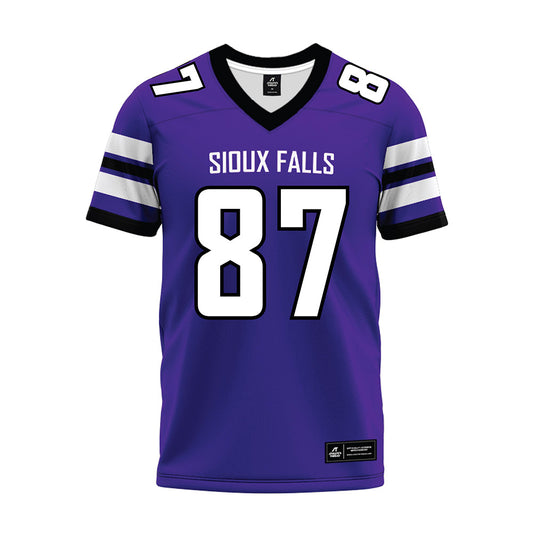 Sioux Falls - NCAA Football : Christian Janis - Purple Premium Football Jersey-0