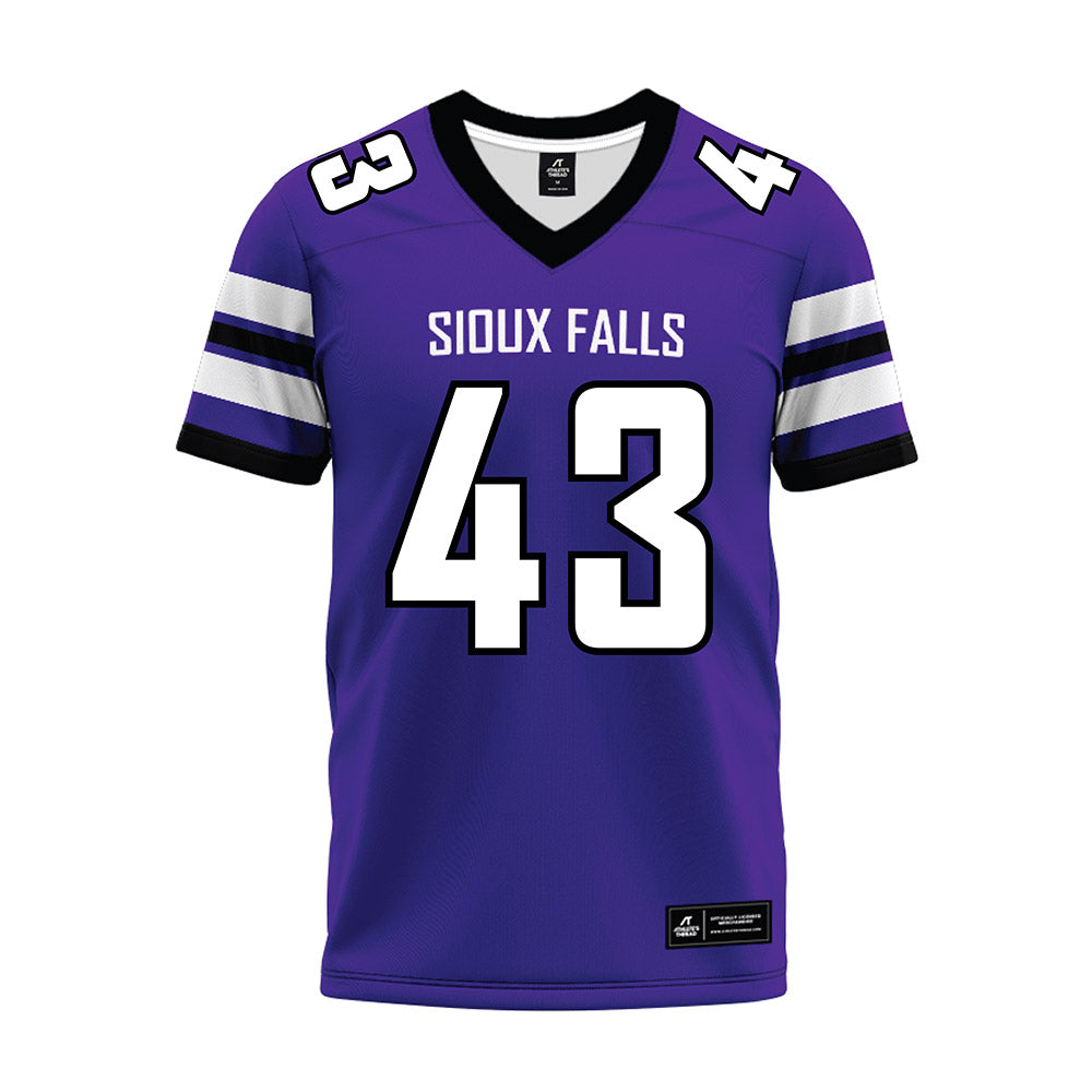 Sioux Falls - NCAA Football : Kannon Bork - Purple Premium Football Jersey-0