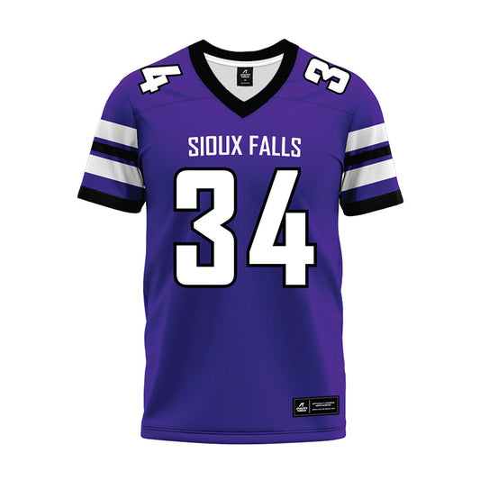 Sioux Falls - NCAA Football : Noah Garry - Purple Premium Football Jersey-0
