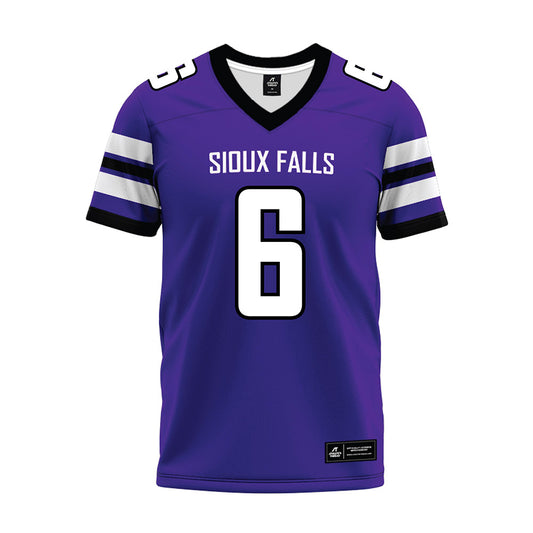 Sioux Falls - NCAA Football : Cain McWilliams - Purple Premium Football Jersey-0