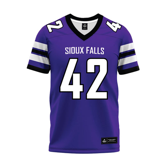 Sioux Falls - NCAA Football : Cooper Garber - Purple Premium Football Jersey-0