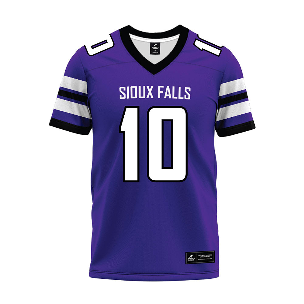 Sioux Falls - NCAA Football : Tate Schafer - Purple Premium Football Jersey-0