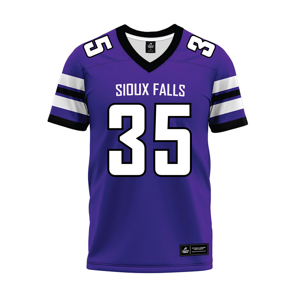 Sioux Falls - NCAA Football : Ben Glogowski - Purple Premium Football Jersey-0