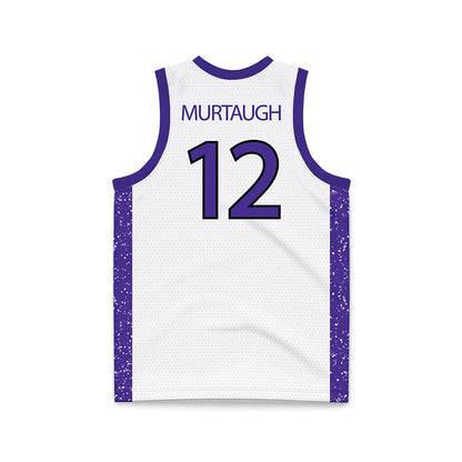 Sioux Falls - NCAA Women's Basketball : rease murtaugh - White Basketball Jersey-1