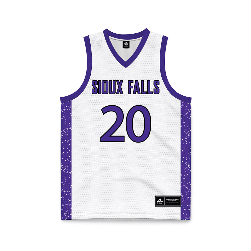 Sioux Falls - NCAA Women's Basketball : Olivia Hayenga - White Basketball Jersey-0