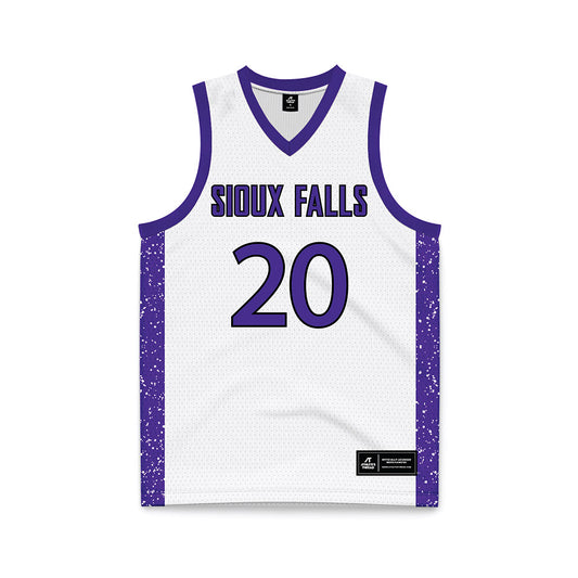 Sioux Falls - NCAA Women's Basketball : Olivia Hayenga - White Basketball Jersey-0