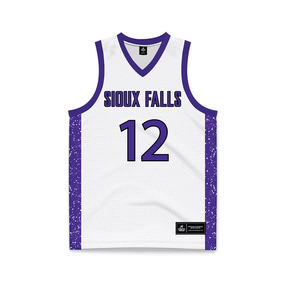 Sioux Falls - NCAA Women's Basketball : rease murtaugh - White Basketball Jersey-0