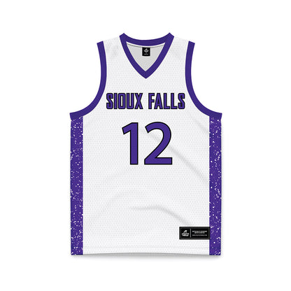 Sioux Falls - NCAA Women's Basketball : rease murtaugh - White Basketball Jersey-0