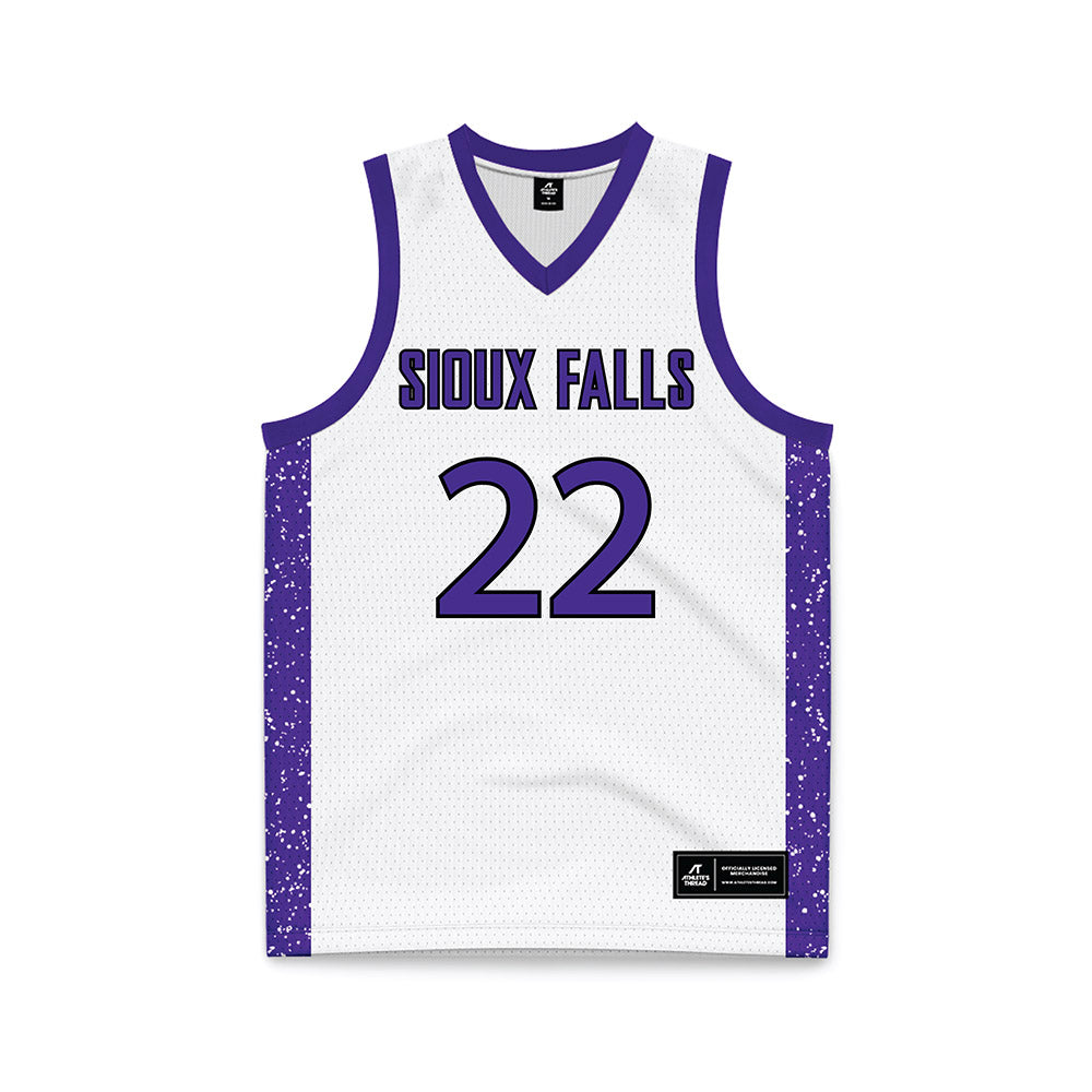 Sioux Falls - NCAA Women's Basketball : Dani Coleman - White Basketball Jersey-0