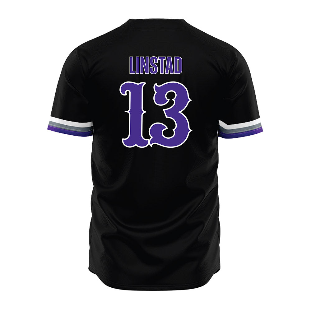 Sioux Falls - NCAA Softball : Morgan Linstad - Black Jersey-1