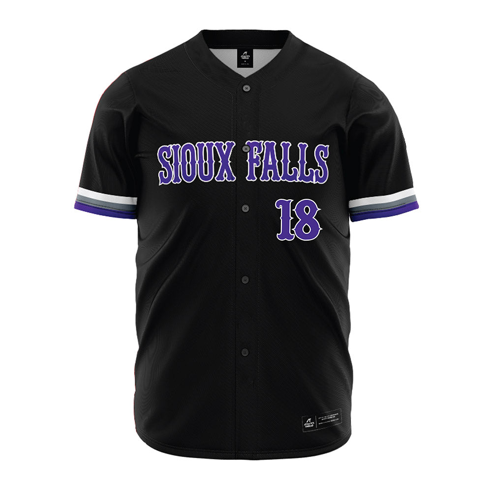 Sioux Falls - NCAA Softball : Jaeleigh Darnell - Black Jersey-0