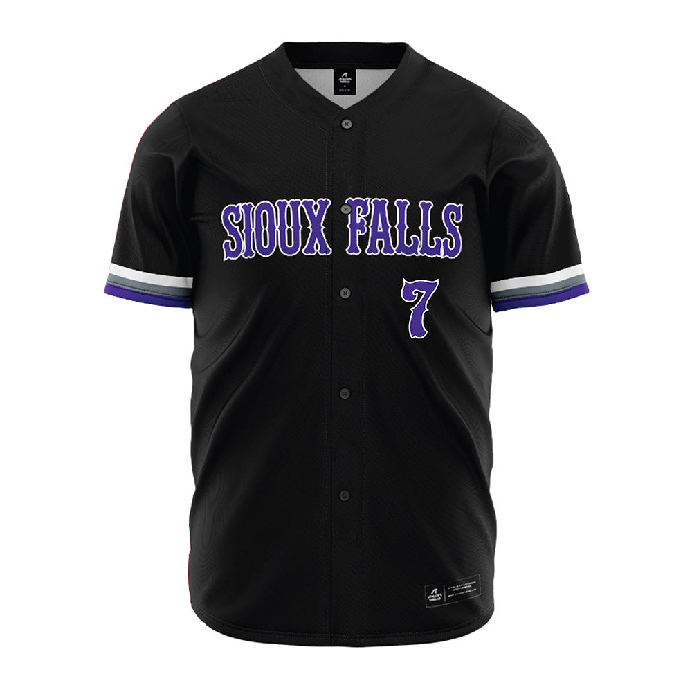 Sioux Falls - NCAA Softball : Hailee Bruns - Black Jersey-0