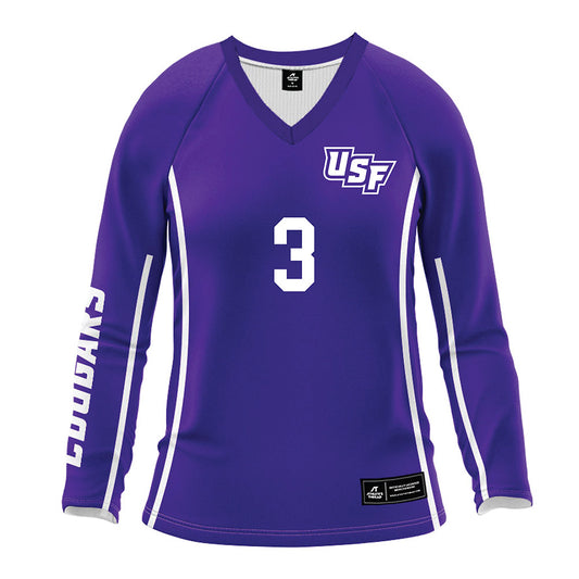 Sioux Falls - NCAA Women's Volleyball : Sadie Voss - Purple Volleyball Jersey-0