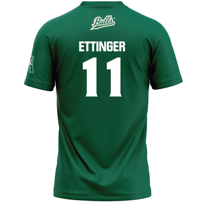 USF - NCAA Women's Lacrosse : Amanda Ettinger - Green Lacrosse Jersey -1