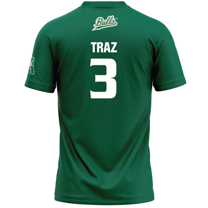 USF - NCAA Women's Lacrosse : Elle Traz - Green Lacrosse Jersey -1