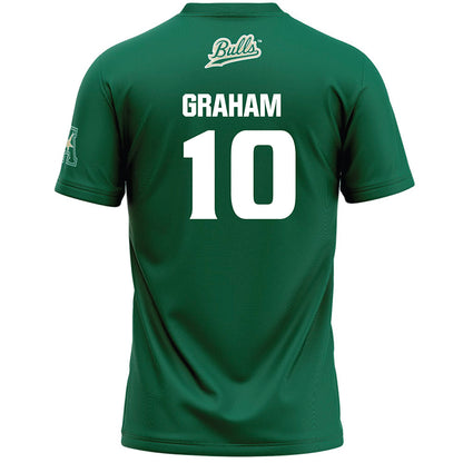 USF - NCAA Women's Lacrosse : Avery Graham - Green Lacrosse Jersey -1