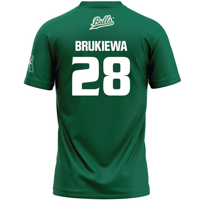 USF - NCAA Women's Lacrosse : Grace Brukiewa - Green Lacrosse Jersey -1