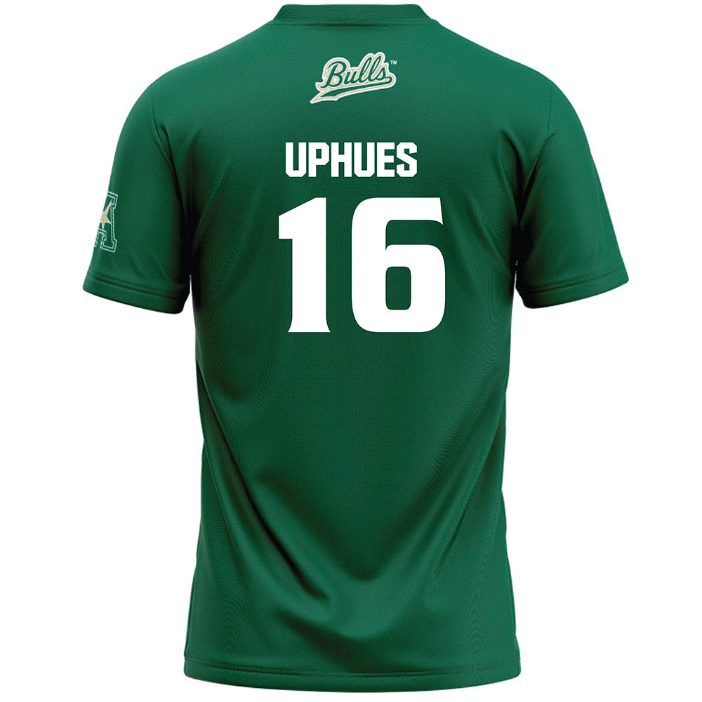 USF - NCAA Women's Lacrosse : Ava Uphues - Green Lacrosse Jersey -1