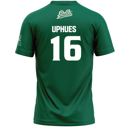 USF - NCAA Women's Lacrosse : Ava Uphues - Green Lacrosse Jersey -1